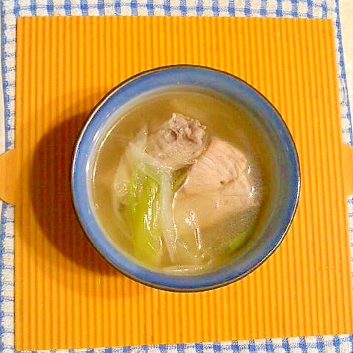 豚の骨付バラ肉とネギのスープ レシピ 作り方 By テツオ63 楽天レシピ 豚の骨付バラ肉とネギのスープ レシピ 作り方 By テツオ63 楽天レシピ